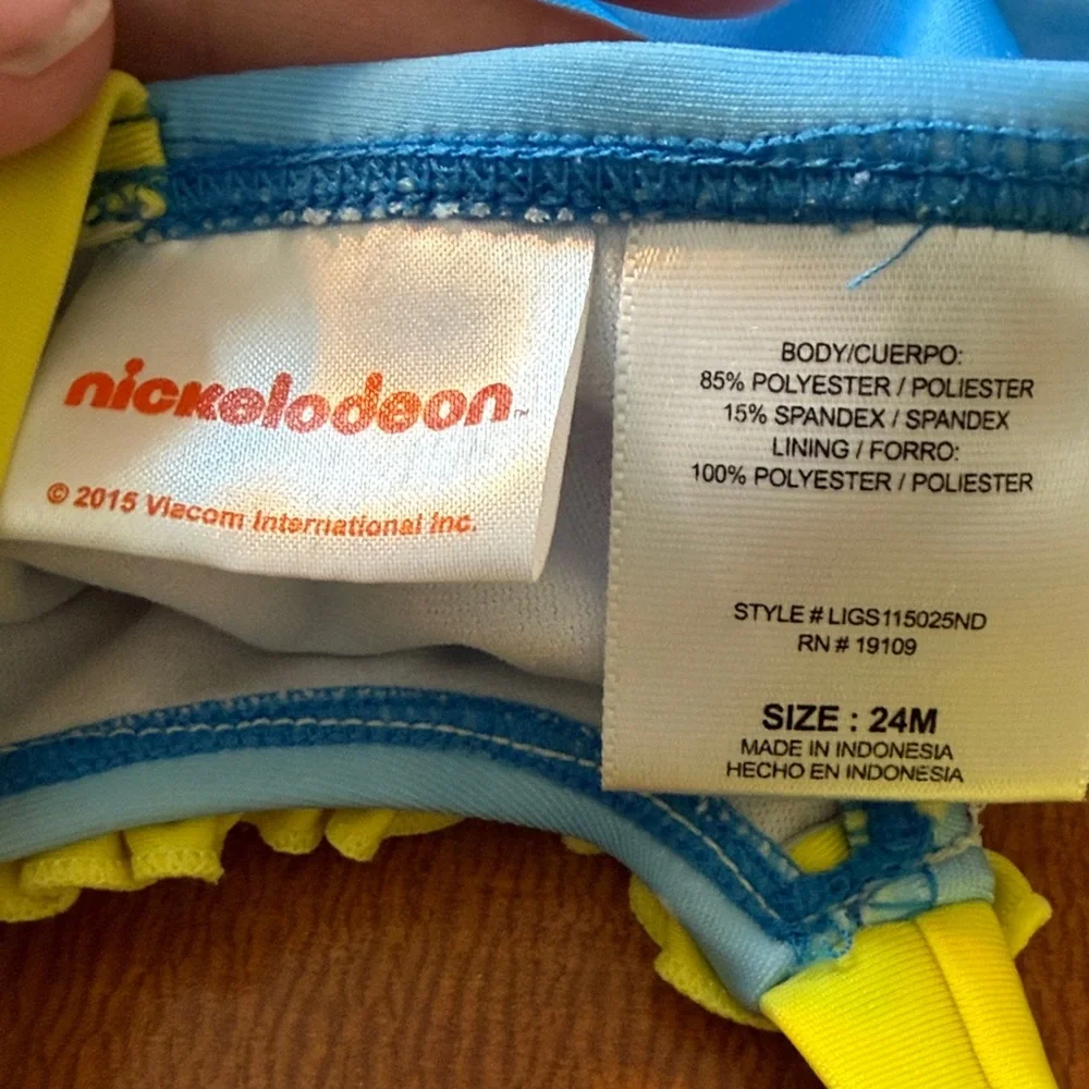 Nickelodeon Dora Girls' Yellow & Blue‎ One-Piece Swimsuit